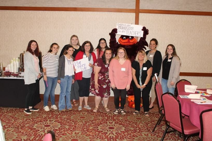 A sign of the times: Hokie Bird advocates for early childhood educators