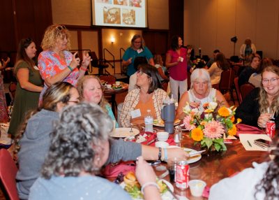 Lunch time is also a time to learn at the Igniting Connections Symposium through sharing experiences and ideas